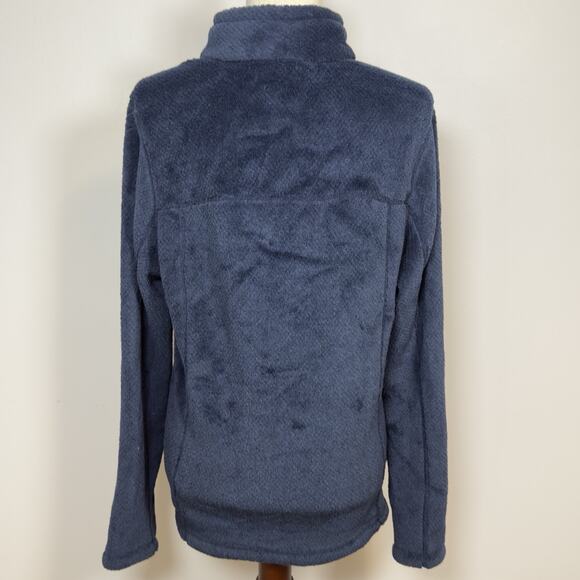 Patagonia Sweater Women XL Fleece Retool Snap T Pullover Jacket Navy Blue - Picture 6 of 12